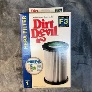 Dirt Devil F3 HEPA Vacuum Filter Open Box Unused See Photos